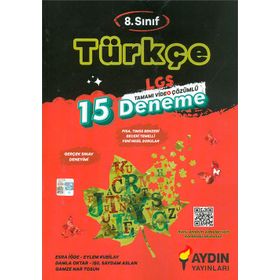 8. Sınıf Türkçe 15 Deneme - Aydın Yayınları
