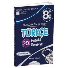 8. Sınıf Türkçe 20'li Deneme Sınavı - Paragrafın Şifresi Yayınları