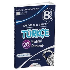 8. Sınıf Türkçe 20'li Deneme Sınavı - Paragrafın Şifresi Yayınları