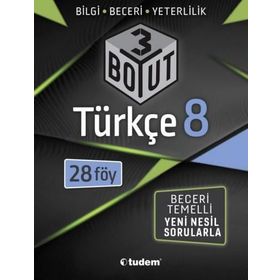 8. Sınıf Türkçe 3 Boyut Soru Bankası Tudem Yayınları