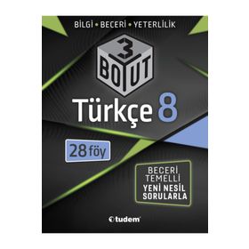 8. Sınıf Türkçe 3 Boyut Soru Bankası Tudem Yayınları