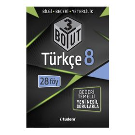 8. Sınıf Türkçe 3 Boyut Soru Bankası Tudem Yayınları