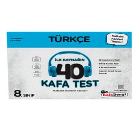 8. Sınıf Türkçe 40 Kafa Test-Kafa Dengi Yayınları