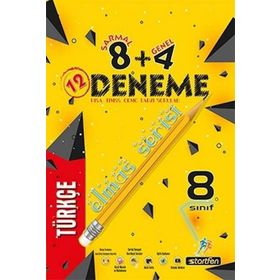 8. Sınıf Türkçe 8 + 4 Elmas Serisi Deneme - Startfen Yayınları