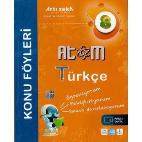 8. Sınıf Türkçe Atom Konu Föyleri-Artı Zeka Yayınları