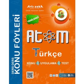 8. Sınıf Türkçe Atom Konu Föyleri-Artı Zeka Yayınları