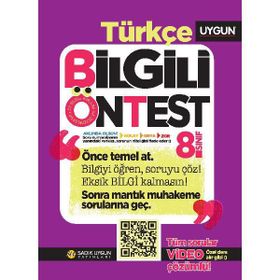 8. Sınıf Türkçe Bilgili Ön Test-Sadık Uygun Yayınları