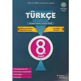 8. Sınıf Türkçe Çalışma Kitabı-Doğan Akademi Yayınları