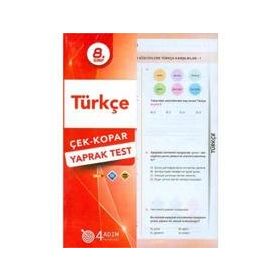 8. Sınıf Türkçe Çek Kopar Yaprak Test-4Adım Yayınları