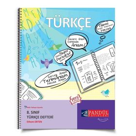 8. Sınıf Türkçe Defteri Pandül Yayınları
