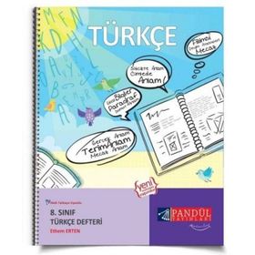 8. Sınıf Türkçe Defteri Pandül Yayınları