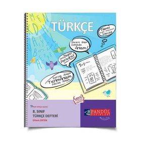 8. Sınıf Türkçe Defteri Pandül Yayınları