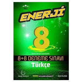 8. Sınıf Türkçe Enerji 8+8 Deneme Sınavı Palme Yayınları