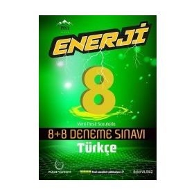 8. Sınıf Türkçe Enerji 8+8 Deneme Sınavı Palme Yayınları