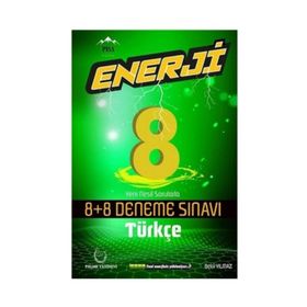 8. Sınıf Türkçe Enerji 8+8 Deneme Sınavı Palme Yayınları