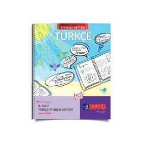 8. Sınıf Türkçe Etkinlik Defteri Pandül Yayınları