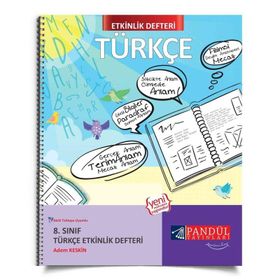 8. Sınıf Türkçe Etkinlik Defteri Pandül Yayınları