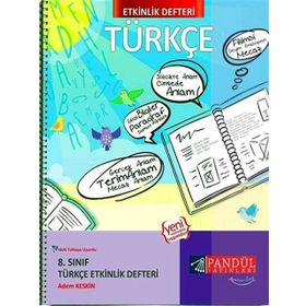 8. Sınıf Türkçe Etkinlik Defteri Pandül Yayınları