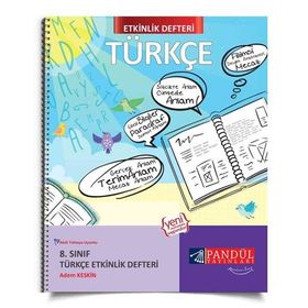 8. Sınıf Türkçe Etkinlik Defteri Pandül Yayınları