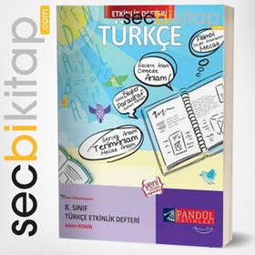 8. Sınıf Türkçe Etkinlik Defteri Pandül Yayınları