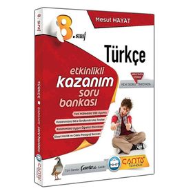 8. Sınıf Türkçe Etkinlikli Kazanım Soru Bankası Çanta Yayınları