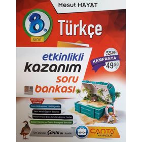 8. Sınıf Türkçe Etkinlikli Kazanım Soru Bankası Çanta Yayınları