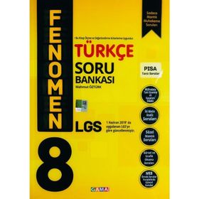 8 Sınıf Türkçe Fenomen Soru Bankası - Gama Yayınları