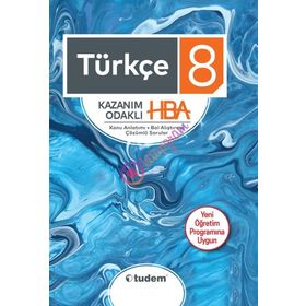8.Sınıf Türkçe HBA Kazanım Odaklı Konu Anlatımlu Tudem Yayınları