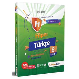 8. Sınıf Türkçe Hiper Konu Anlatımlı Soru Bankası-Hiper Zeka Yayınları