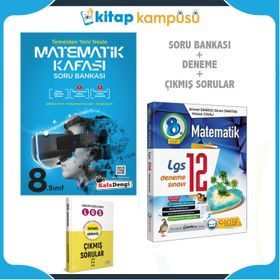 8.Sınıf Türkçe Kafası Soru Bankası Azza Matematik 20'li Deneme-Kafadengi Yayınları