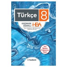 8. Sınıf Türkçe Kazanım Odaklı Hepsi 1 Arada - Tudem Yayınları Komisyon
