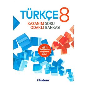 8 Sınıf Türkçe Kazanım Odaklı Soru Bankası Tudem Yayınları