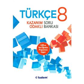 8 Sınıf Türkçe Kazanım Odaklı Soru Bankası Tudem Yayınları