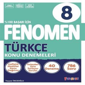8. Sınıf Türkçe Konu Denemeleri 40 Deneme Fenomen Yayınları