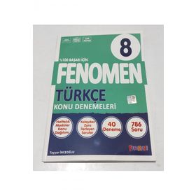 8. Sınıf Türkçe Konu Denemeleri 40 Deneme Fenomen Yayınları