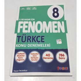 8. Sınıf Türkçe Konu Denemeleri 40 Deneme Fenomen Yayınları