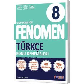 8. Sınıf Türkçe Konu Denemeleri 40 Deneme Fenomen Yayınları