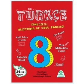 8. Sınıf Türkçe Konu Özetli Araştırma ve Soru Bankası Örnek Akademi Yayınları