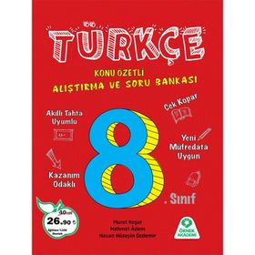 8. Sınıf Türkçe Konu Özetli Araştırma ve Soru Bankası Örnek Akademi Yayınları