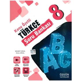 8. Sınıf Türkçe Konu Özetli Soru Bankası - Özgün Yayınları