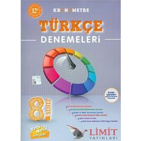 8 Sınıf Türkçe Kronometre 12Li Denemeleri Limit Yayınları