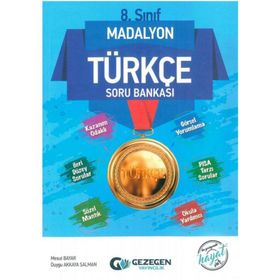 8. Sınıf Türkçe Madalyon Soru Bankası-Gezegen Yayınları