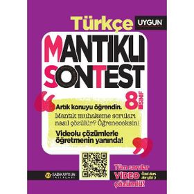 8. Sınıf Türkçe Mantıklı Son Test- Sadık Uygun Yayınları