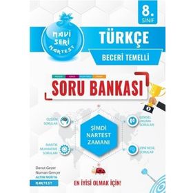 8. Sınıf Türkçe Mavi Soru Bankası - Nartest Yayınları