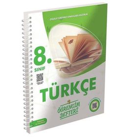 8. Sınıf Türkçe Öğrencim Defteri Murat Defter