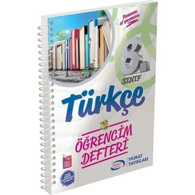 8. Sınıf Türkçe Öğrencim Defteri Murat Yayınları