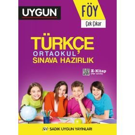 8. Sınıf Türkçe Ortaokul Sınavına Hazırlık Föy-Sadık Uygun Yayınları