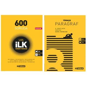 8. Sınıf Türkçe Paragraf Soru Bankası + 600 Soruda Lgs İlk Dönem Tekrarı