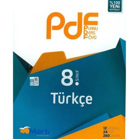 8. Sınıf Türkçe Planlı Ders Föyü Martı Okul Yayınları