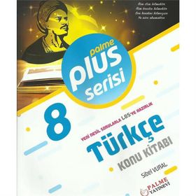 8. Sınıf Türkçe Plus Serisi Konu Kitabı-Palme Yayınları